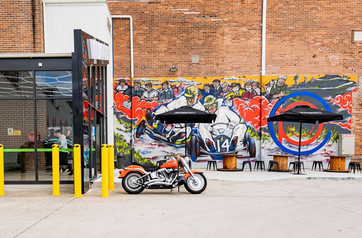 The front entrance of Entertainment Park, Sydney.